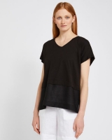 Dunnes Stores  Carolyn Donnelly The Edit Black Dropped Shoulder Top
