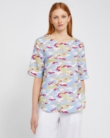 Dunnes Stores  Carolyn Donnelly The Edit Print Linen Top