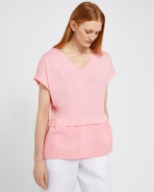 Dunnes Stores  Carolyn Donnelly The Edit Pink Dropped Shoulder Top