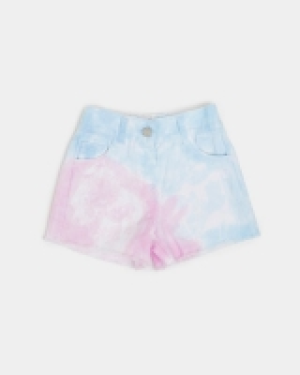 Dunnes Stores  Tie-Dye Denim Shorts (3-8 years)