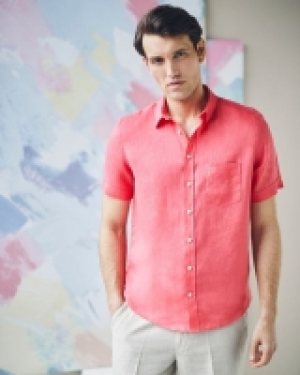 Paul Costelloe Living Short-Sleeved Linen Solid Shirt 20.00 €