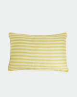 Dunnes Stores  Francis Brennan the Collection Leagh Yellow Stripe Cushion