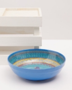 Carolyn Donnelly Eclectic Boho Melamine Salad Bowl