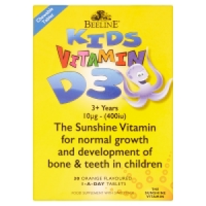 Beeline Kids Vitamin D3 Chewable Tablets