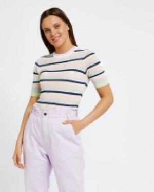 Dunnes Stores  Savida Cruise Polo Striped Top