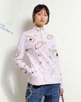Dunnes Stores  Joanne Hynes Body Half Zip Top With Muse Jewel Print