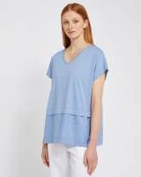 Dunnes Stores  Carolyn Donnelly The Edit Blue Dropped Shoulder Top