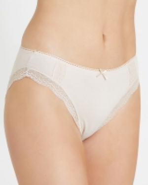 Cotton Stretch High Leg Briefs - Pack Of 3