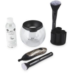 Cheetah Makeup Brush & Cleaner Set