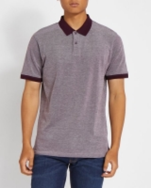 Dunnes Stores  Mixed Texture Pique Polo Shirt