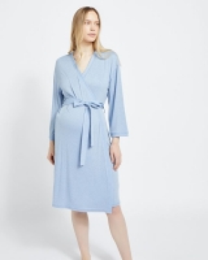 Ribbed Maternity Dressing Gown