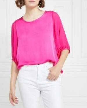 Dunnes Stores  Gallery Lightweight Puffed Sleeve Top