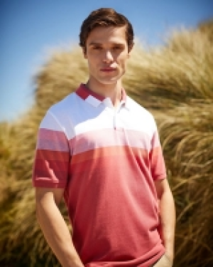 Engineered Stripe Polo