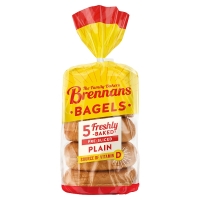 SuperValu  Brennans Plain Bagels 5 Pack