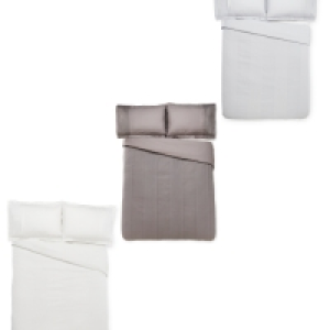 Aldi  King Size Waffle Duvet Set