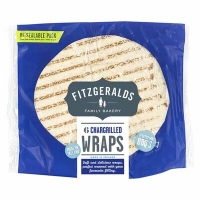 Centra  Fitzgeralds Bakery Chargrilled Wraps 6 Pack 6pce