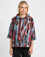 Dunnes Stores  Carolyn Donnelly The Edit Funnel Neck Print Top