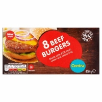 Centra  Centra Beef Burgers 8 pce 454g