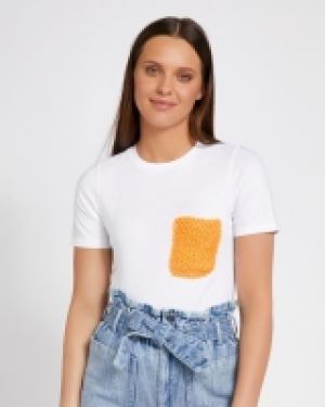 Dunnes Stores  Savida Crochet Pocket Tee