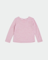 Dunnes Stores  Marl Long-Sleeved Stretch Top (4-14 years)