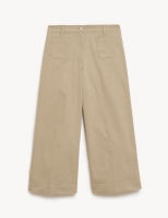 Marks and Spencer Jaeger Cotton Rich Wide Leg Chinos