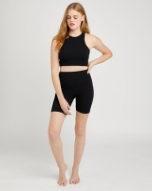 Seamless Ribbed Cycling Shorts