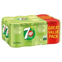 SuperValu  7up Free Cans 12 Pack