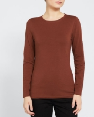 Long-Sleeved Stretch Crew Neck Top 3.00 €