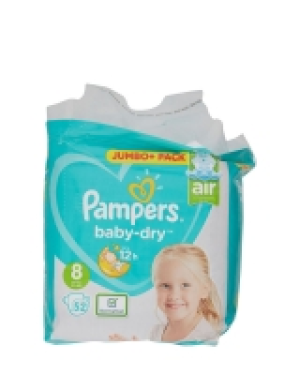 Dunnes Stores  Pampers Baby Dry Size 8 Jumbo Plus - 52 Nappies