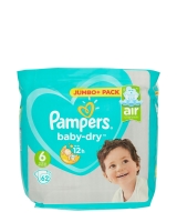 Dunnes Stores  Pampers Baby Dry Size 6 Jumbo Plus - 62 Nappies
