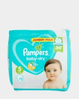 Dunnes Stores  Pampers Baby Dry Jumbo Plus Size: 5 - 72 Nappies