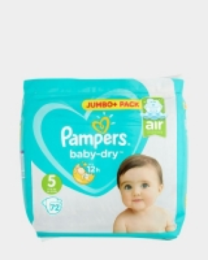 Dunnes Stores  Pampers Baby Dry Jumbo Plus Size: 5 - 72 Nappies