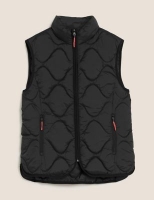 Marks and Spencer Goodmove Quilted Zip Up Funnel Neck Puffer Gilet