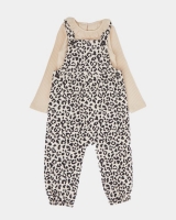 Dunnes Stores  Animal Dungaree Set (0 months-3 years)