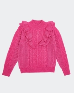 Dunnes Stores  Frill Sleeve Knit (7-14 years)