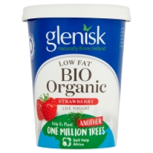 Glenisk Organic Low Fat Strawberry Yogurt