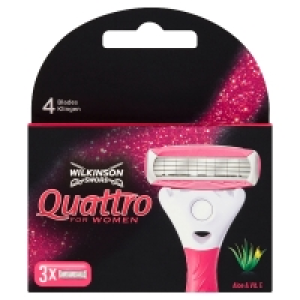 SuperValu  Wilkinson Sword Quattro for Women Razor Blades 3 Pack