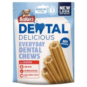 SuperValu  Bakers Dental Delicious with Chicken Medium Dog 7 Pack