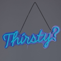 Aldi  Neon Thirsty Sign