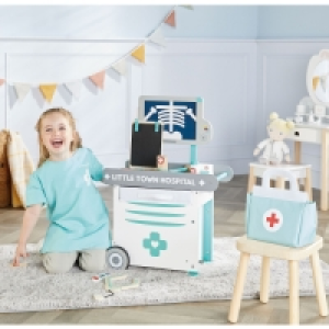 Aldi  Little Town Wooden Medical Cart