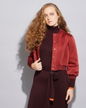 Dunnes Stores  Lennon Courtney Bomber Burgundy