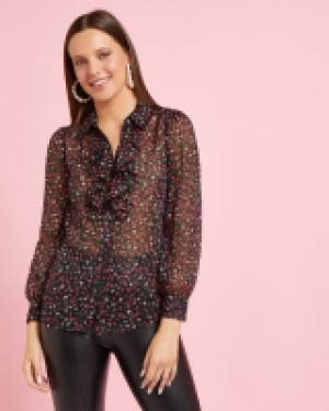 Dunnes Stores  Savida Paisley Lurex Blouse