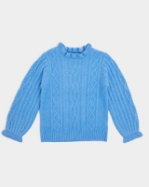 Cable Frill Neck Knit Jumper (3-10 years)