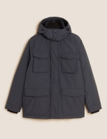 Marks and Spencer M&s Collection Padded Parka Jacket with Thermowarmth