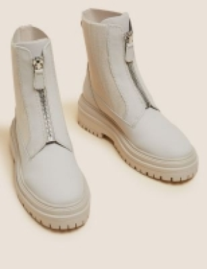 M&s Collection Chunky Chelsea Flatform Ankle Boots