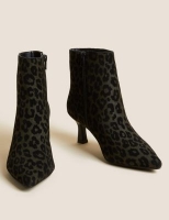 Marks and Spencer M&s Collection Wide Fit Suede Kitten Heel Ankle Boots