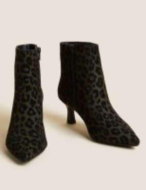 M&s Collection Wide Fit Suede Kitten Heel Ankle Boots