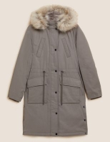 Marks and Spencer M&s Collection Stormwear Textured Hooded Parka Coat