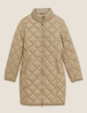 Marks and Spencer M&s Collection Feather & Down Diamond Quilted Coat