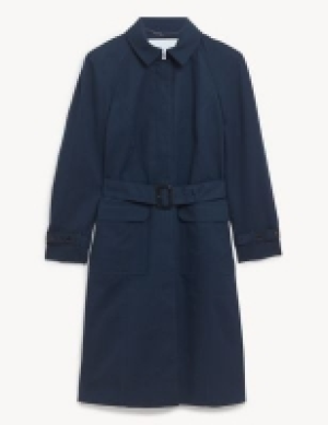 Marks and Spencer Jaeger Pure Cotton Belted Trench Coat